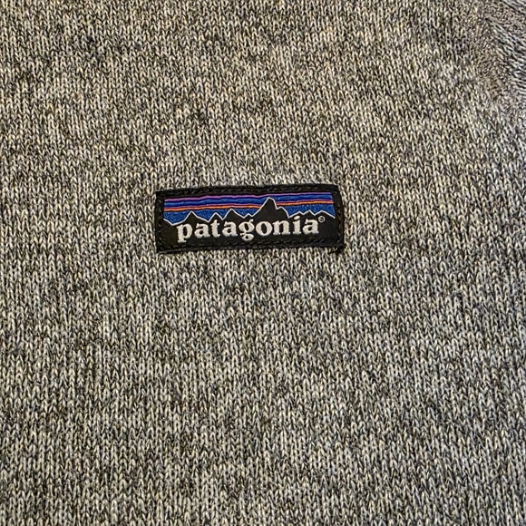 Patagonia Women's L Gray Better Sweater 1/4 Zip Fleece Pullover - Picture 3 of 9